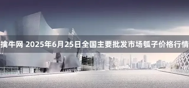 擒牛网 2025年6月25日全国主要批发市场瓠子价格行情